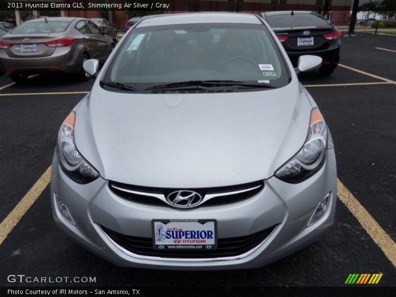 Shimmering Air Silver / Gray 2013 Hyundai Elantra GLS