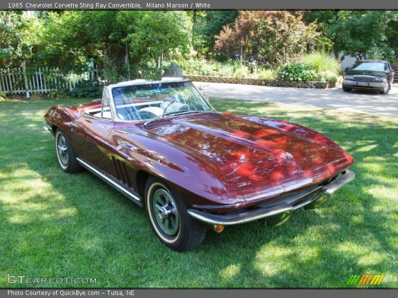 Front 3/4 View of 1965 Corvette Sting Ray Convertible