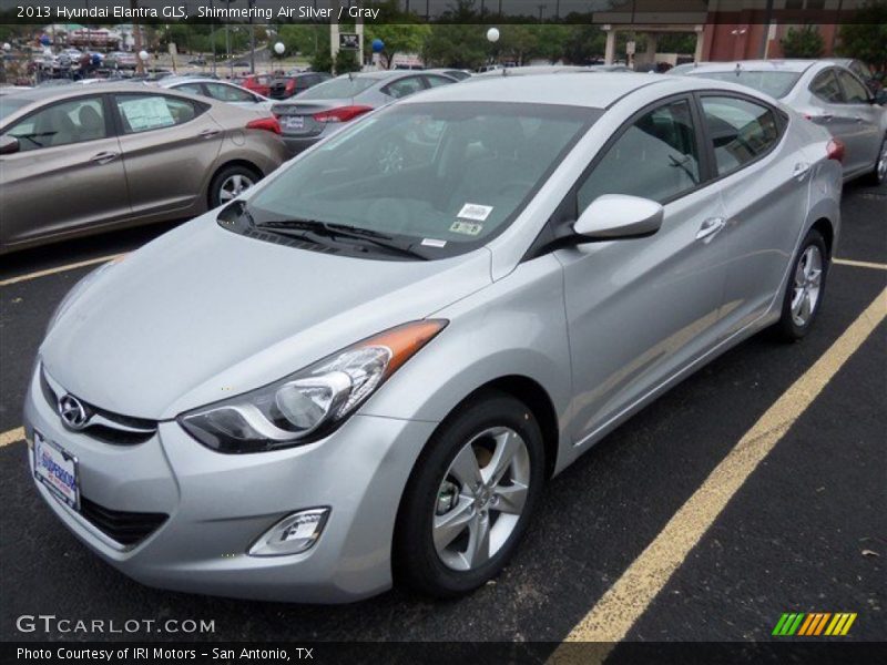 Shimmering Air Silver / Gray 2013 Hyundai Elantra GLS