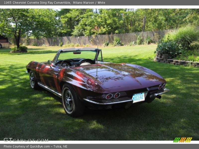 Milano Maroon / White 1965 Chevrolet Corvette Sting Ray Convertible