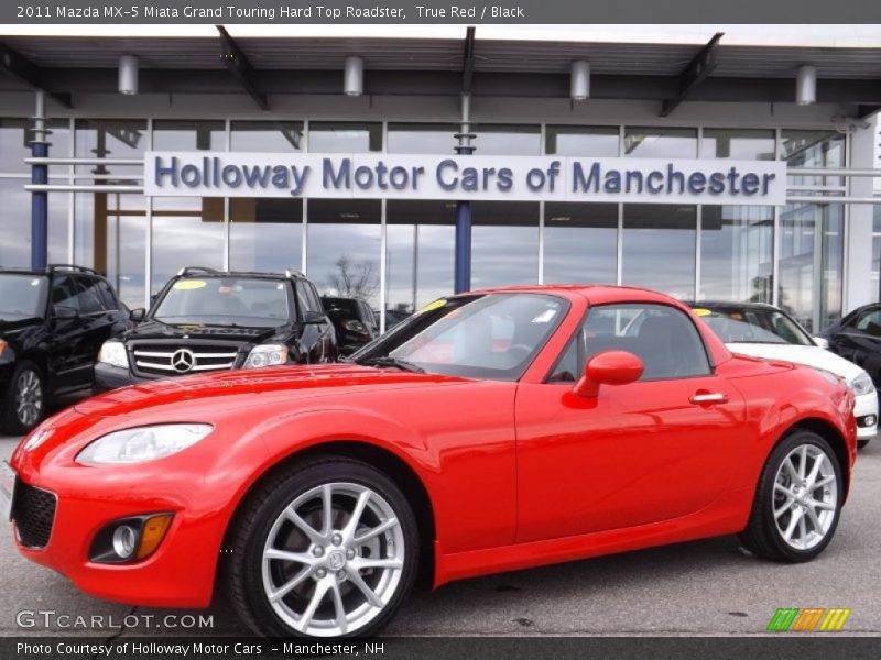 True Red / Black 2011 Mazda MX-5 Miata Grand Touring Hard Top Roadster