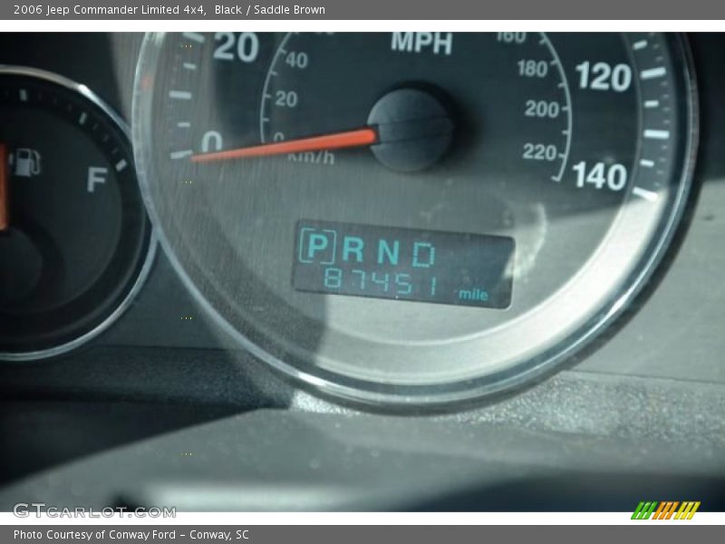 Black / Saddle Brown 2006 Jeep Commander Limited 4x4