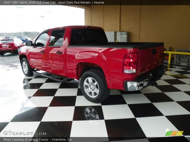 Sport Dark Red Metallic / Neutral 2007 GMC Sierra 1500 SLE Crew Cab