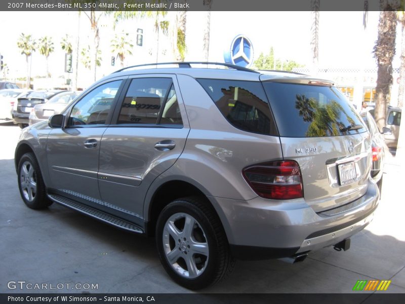 Pewter Metallic / Black 2007 Mercedes-Benz ML 350 4Matic