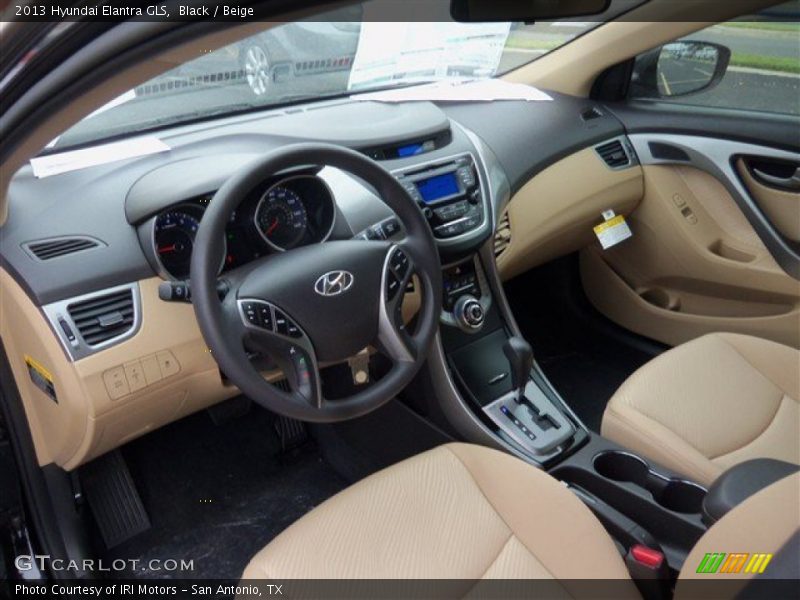 Black / Beige 2013 Hyundai Elantra GLS