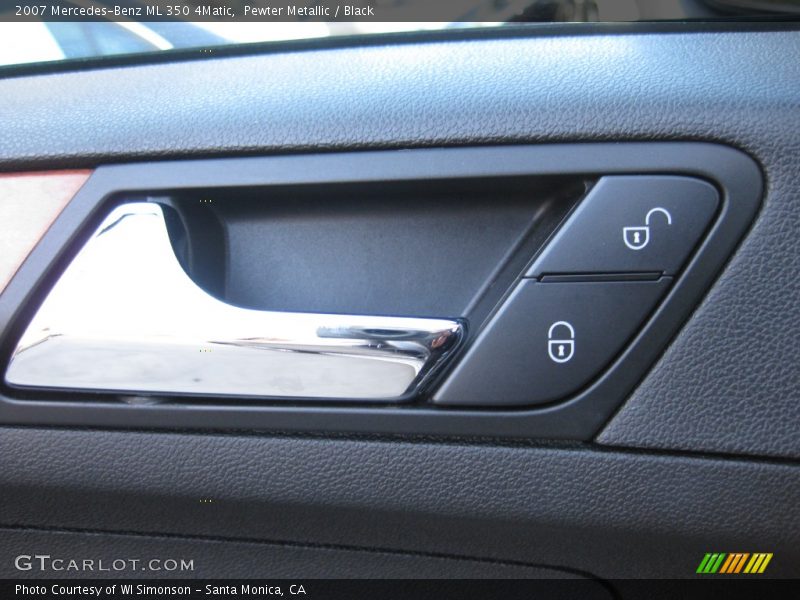 Pewter Metallic / Black 2007 Mercedes-Benz ML 350 4Matic