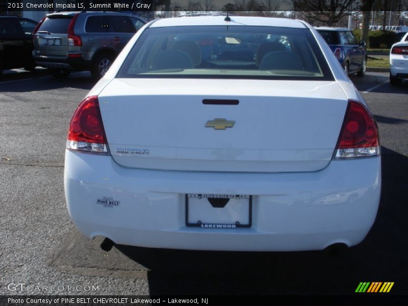 Summit White / Gray 2013 Chevrolet Impala LS