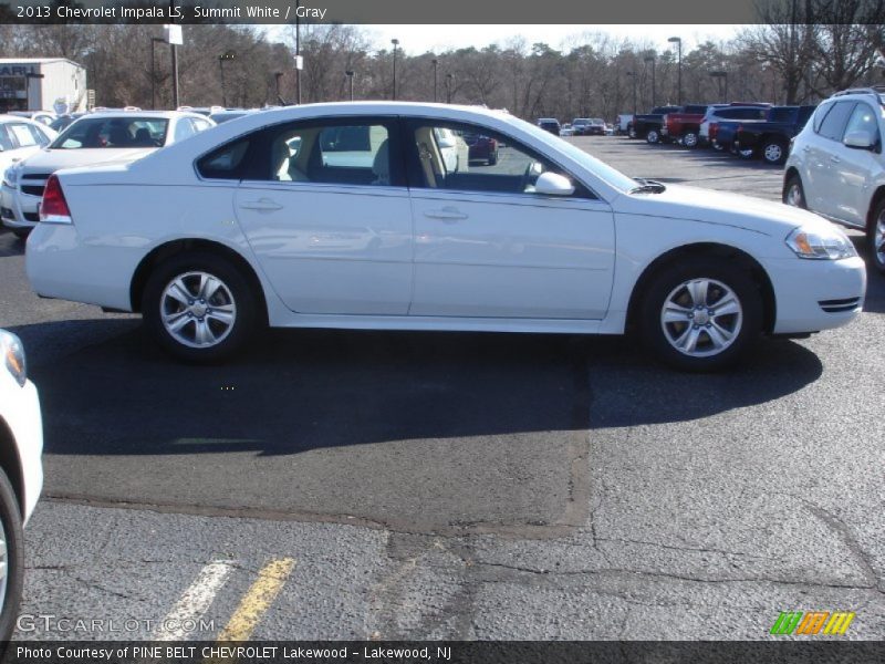 Summit White / Gray 2013 Chevrolet Impala LS