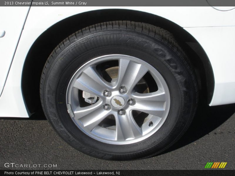 Summit White / Gray 2013 Chevrolet Impala LS