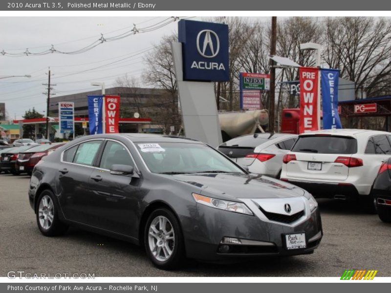 Polished Metal Metallic / Ebony 2010 Acura TL 3.5