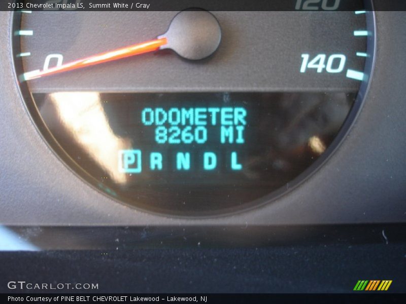 Summit White / Gray 2013 Chevrolet Impala LS