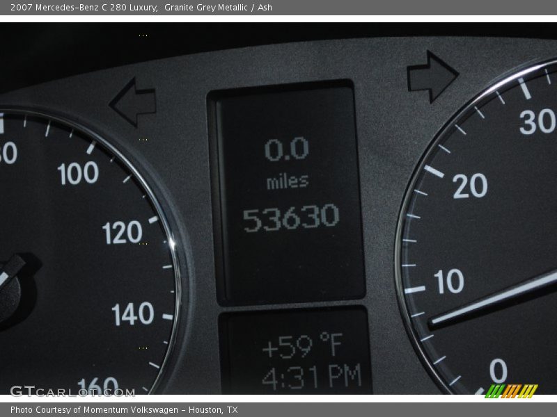Granite Grey Metallic / Ash 2007 Mercedes-Benz C 280 Luxury