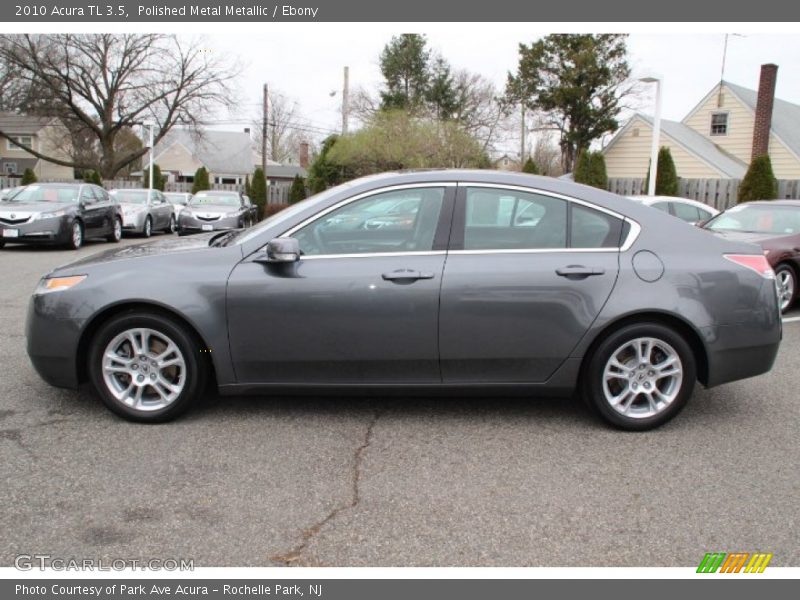 Polished Metal Metallic / Ebony 2010 Acura TL 3.5