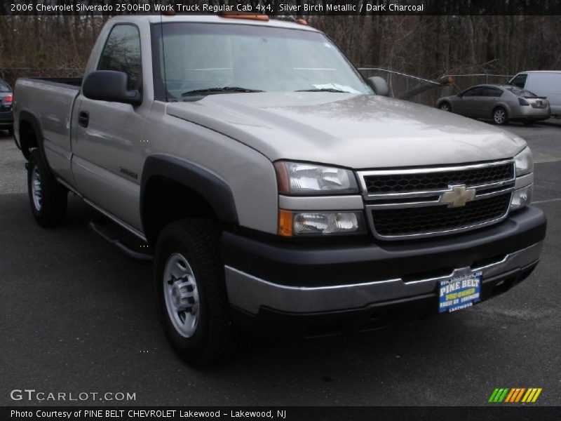 Silver Birch Metallic / Dark Charcoal 2006 Chevrolet Silverado 2500HD Work Truck Regular Cab 4x4