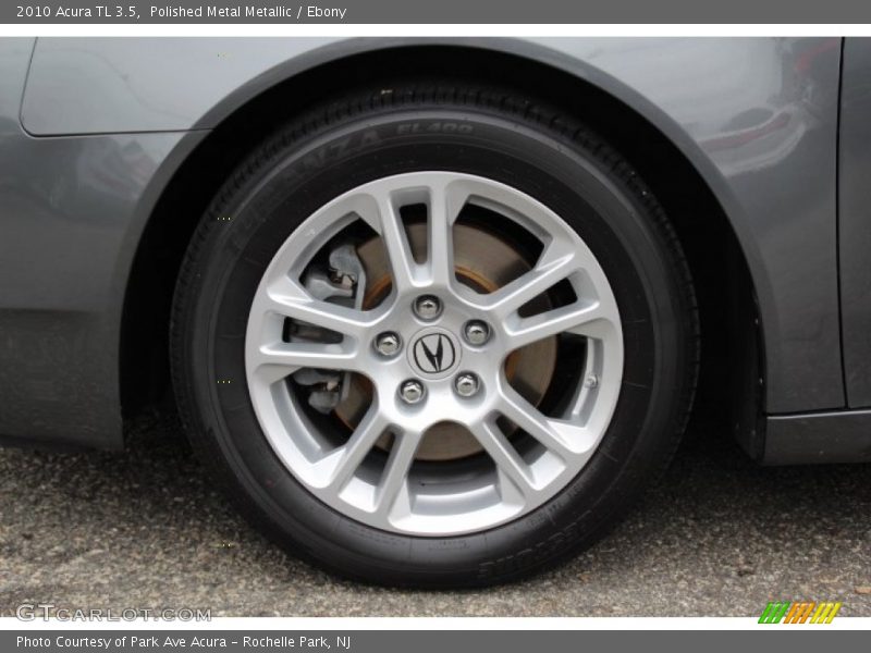Polished Metal Metallic / Ebony 2010 Acura TL 3.5