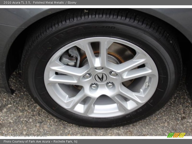 Polished Metal Metallic / Ebony 2010 Acura TL 3.5
