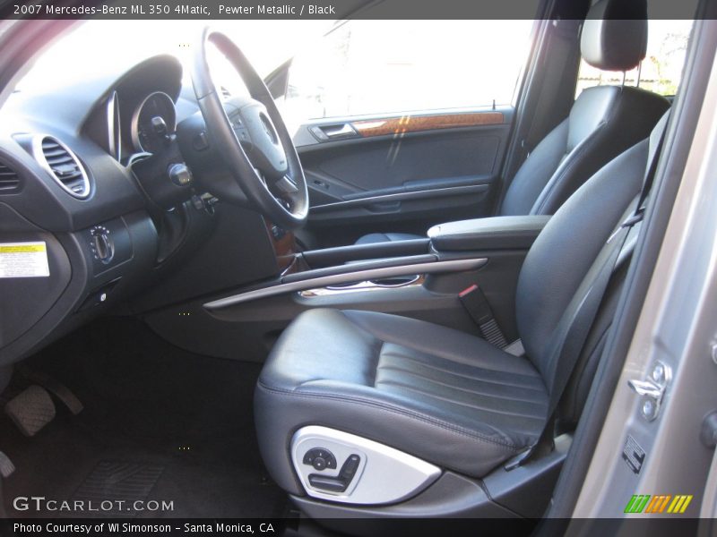 Pewter Metallic / Black 2007 Mercedes-Benz ML 350 4Matic