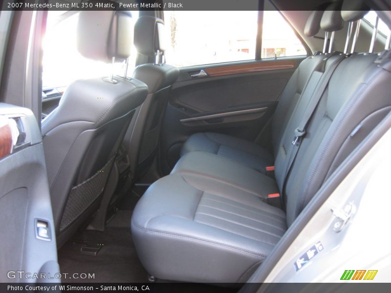 Pewter Metallic / Black 2007 Mercedes-Benz ML 350 4Matic