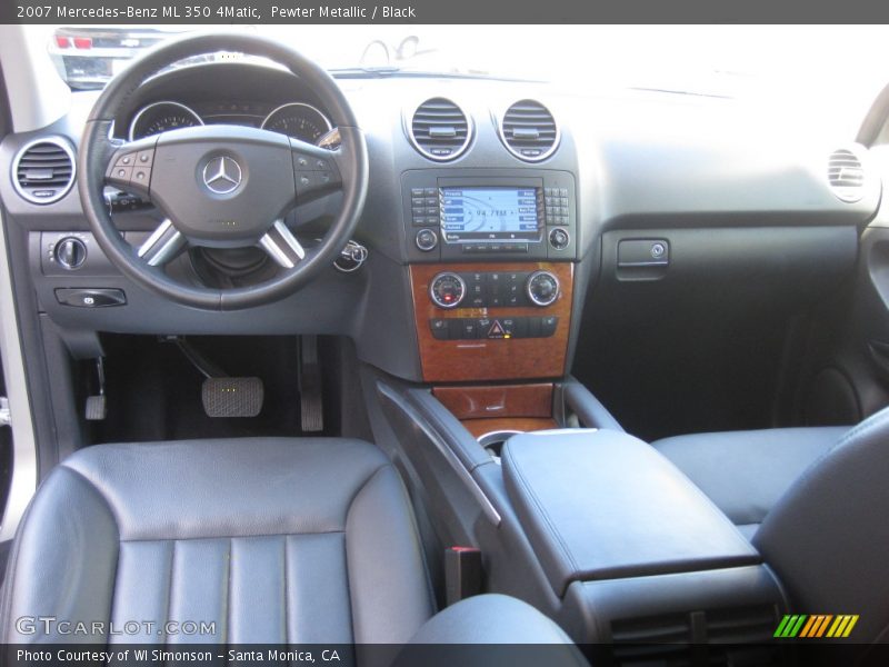 Pewter Metallic / Black 2007 Mercedes-Benz ML 350 4Matic