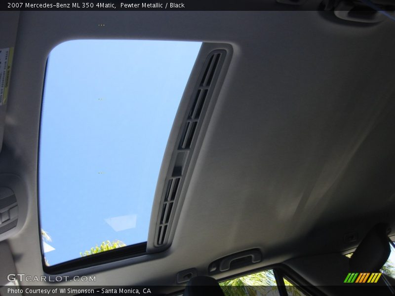 Pewter Metallic / Black 2007 Mercedes-Benz ML 350 4Matic