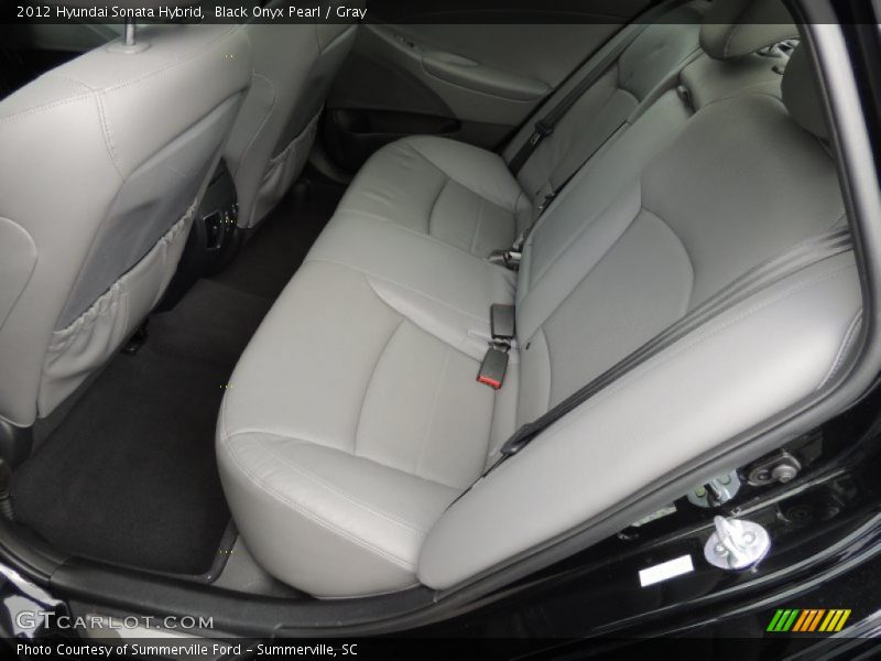 Black Onyx Pearl / Gray 2012 Hyundai Sonata Hybrid