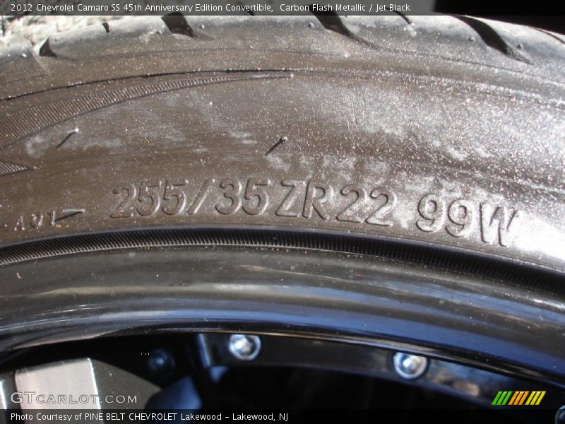 Carbon Flash Metallic / Jet Black 2012 Chevrolet Camaro SS 45th Anniversary Edition Convertible