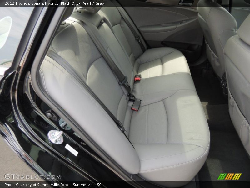 Black Onyx Pearl / Gray 2012 Hyundai Sonata Hybrid