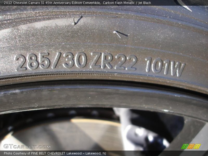 Carbon Flash Metallic / Jet Black 2012 Chevrolet Camaro SS 45th Anniversary Edition Convertible