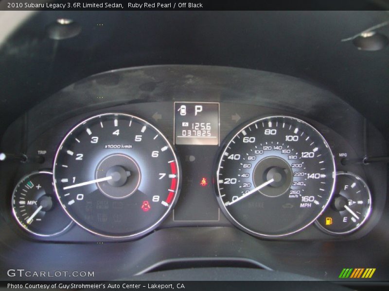  2010 Legacy 3.6R Limited Sedan 3.6R Limited Sedan Gauges