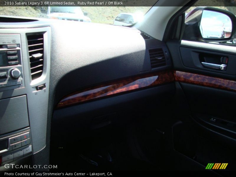Ruby Red Pearl / Off Black 2010 Subaru Legacy 3.6R Limited Sedan