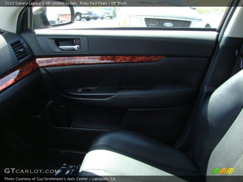 Ruby Red Pearl / Off Black 2010 Subaru Legacy 3.6R Limited Sedan