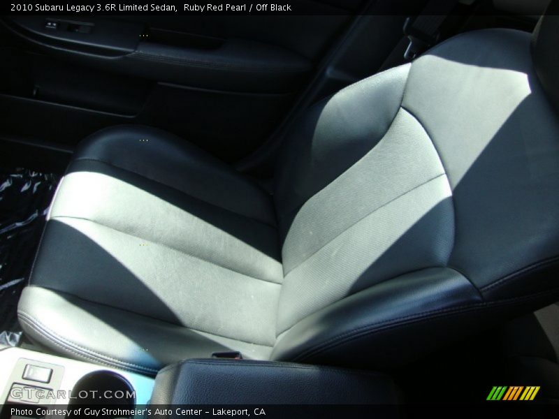 Ruby Red Pearl / Off Black 2010 Subaru Legacy 3.6R Limited Sedan