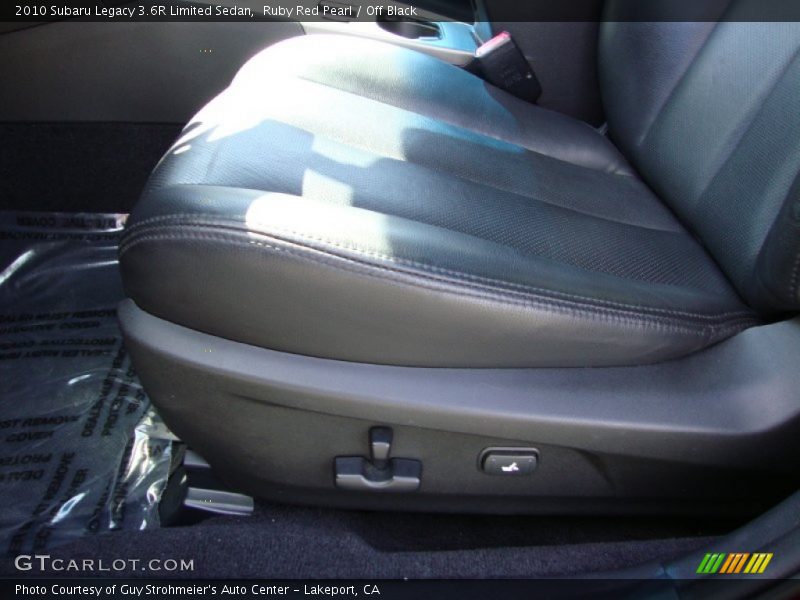 Ruby Red Pearl / Off Black 2010 Subaru Legacy 3.6R Limited Sedan