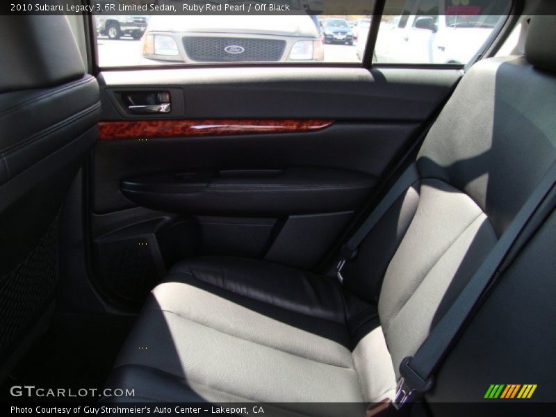Ruby Red Pearl / Off Black 2010 Subaru Legacy 3.6R Limited Sedan