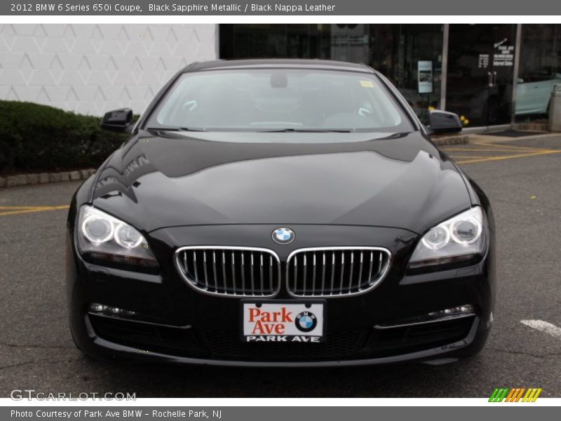 Black Sapphire Metallic / Black Nappa Leather 2012 BMW 6 Series 650i Coupe