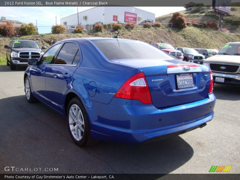 Blue Flame Metallic / Charcoal Black 2012 Ford Fusion SEL