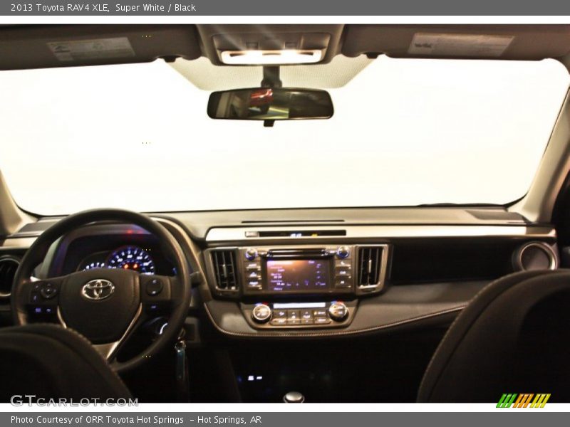 Super White / Black 2013 Toyota RAV4 XLE