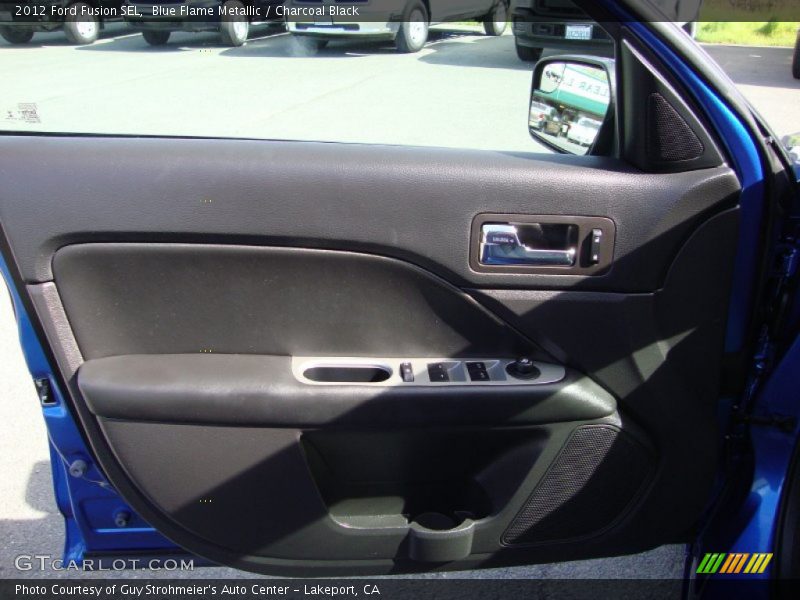 Blue Flame Metallic / Charcoal Black 2012 Ford Fusion SEL