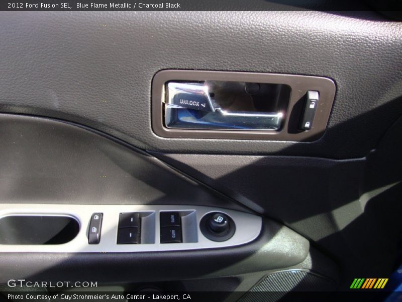 Blue Flame Metallic / Charcoal Black 2012 Ford Fusion SEL
