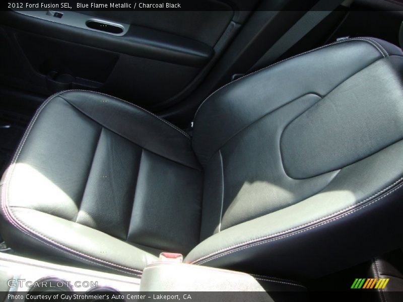 Blue Flame Metallic / Charcoal Black 2012 Ford Fusion SEL
