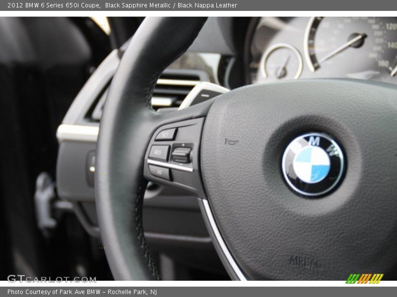 Black Sapphire Metallic / Black Nappa Leather 2012 BMW 6 Series 650i Coupe