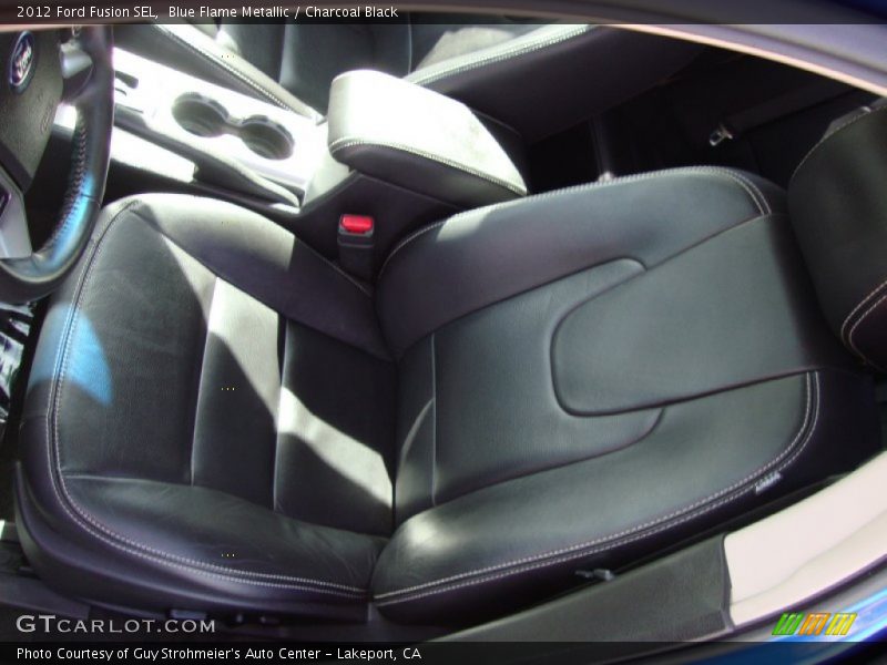 Blue Flame Metallic / Charcoal Black 2012 Ford Fusion SEL