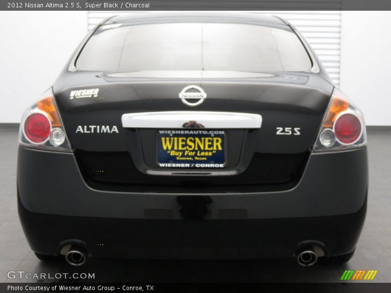 Super Black / Charcoal 2012 Nissan Altima 2.5 S