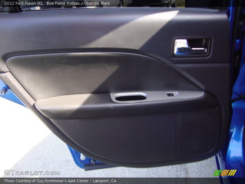 Blue Flame Metallic / Charcoal Black 2012 Ford Fusion SEL