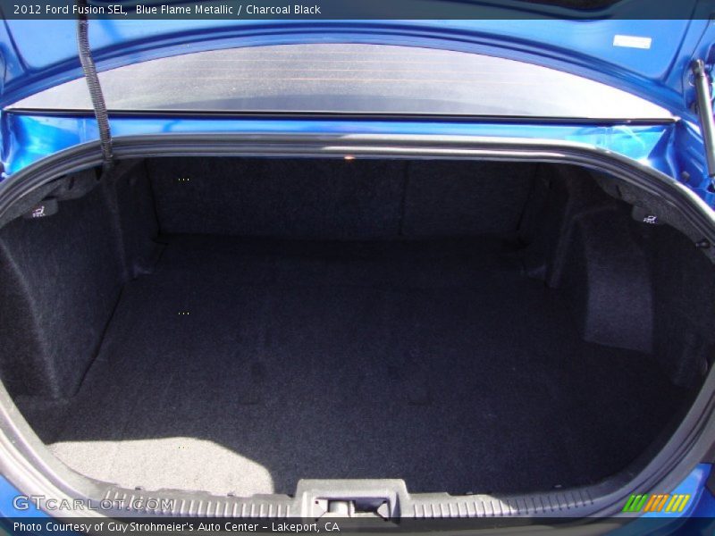Blue Flame Metallic / Charcoal Black 2012 Ford Fusion SEL