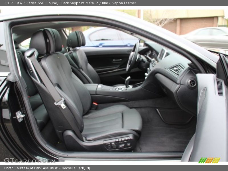 Black Sapphire Metallic / Black Nappa Leather 2012 BMW 6 Series 650i Coupe