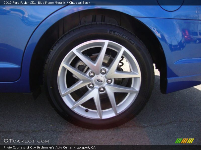 Blue Flame Metallic / Charcoal Black 2012 Ford Fusion SEL