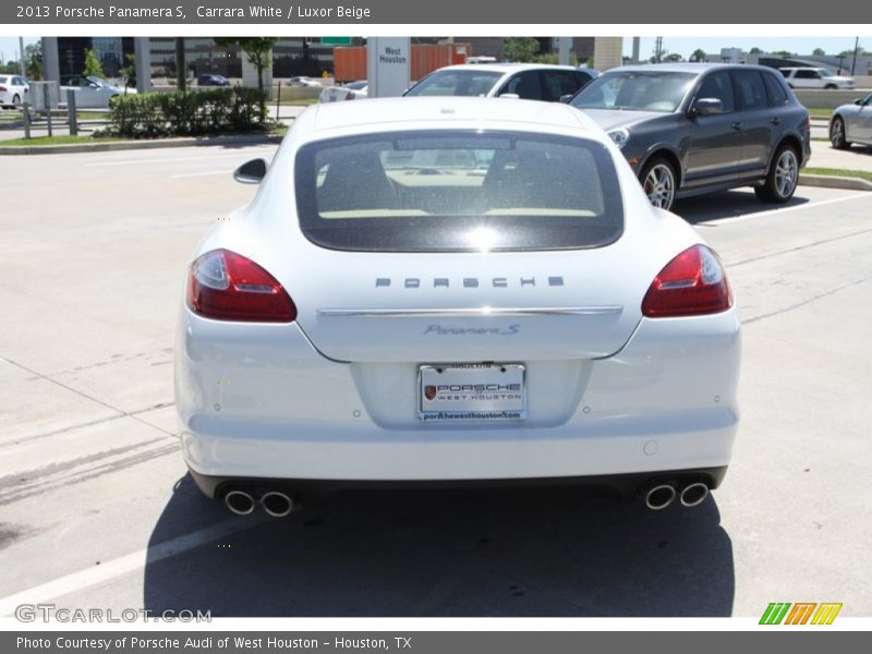 Carrara White / Luxor Beige 2013 Porsche Panamera S