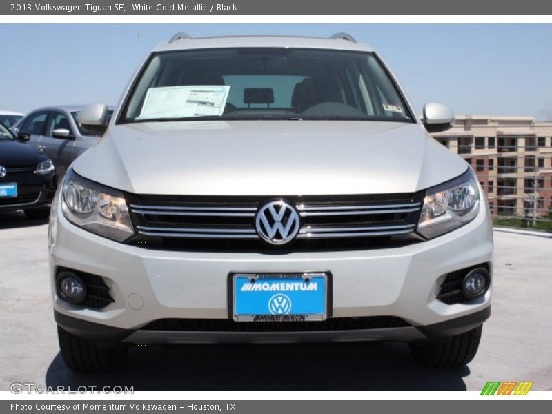 White Gold Metallic / Black 2013 Volkswagen Tiguan SE