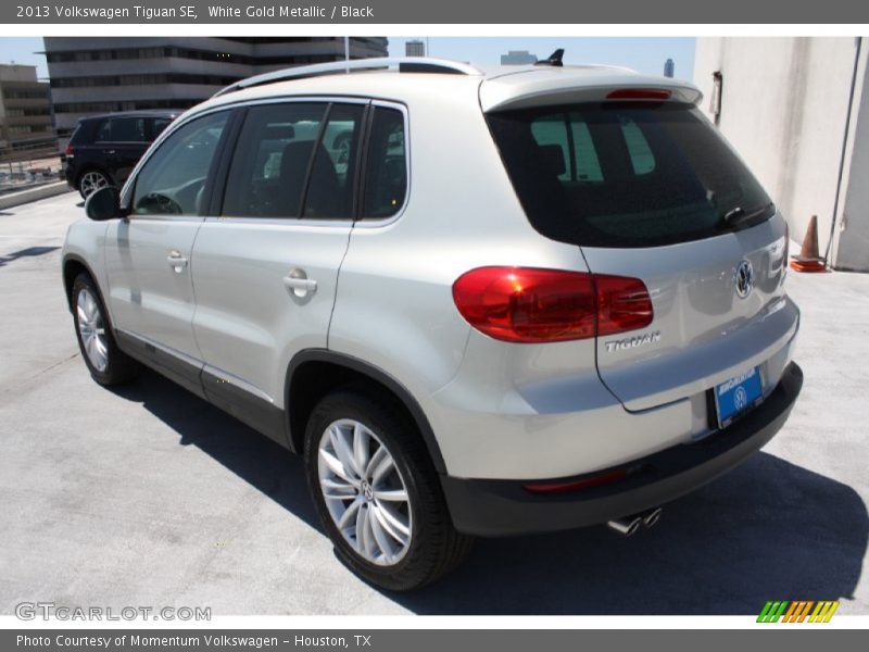 White Gold Metallic / Black 2013 Volkswagen Tiguan SE
